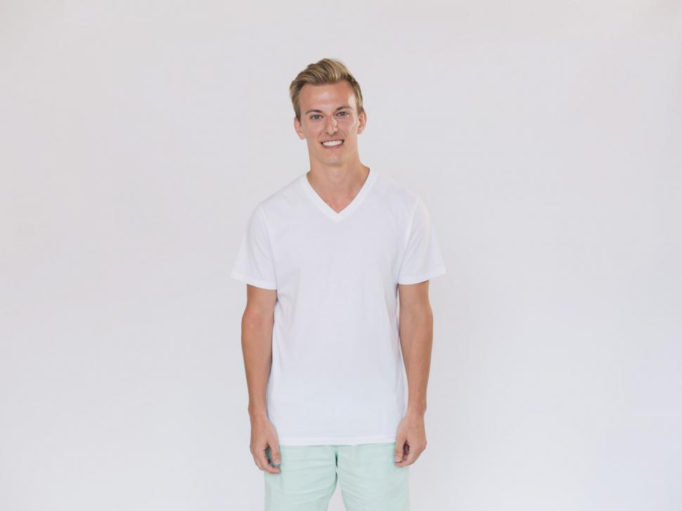 Free Image of White Tshirt Template 