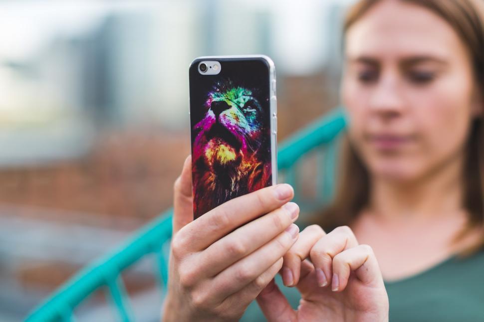 Free Image of Woman Using Mobile App 
