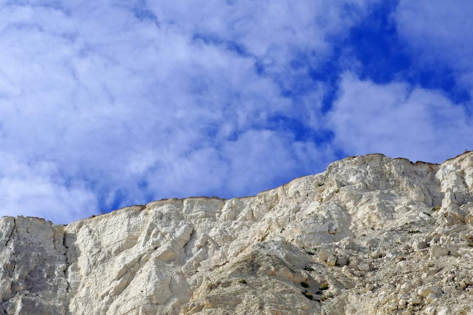 Free Image of Majestic Mountain Peak With Clouds 