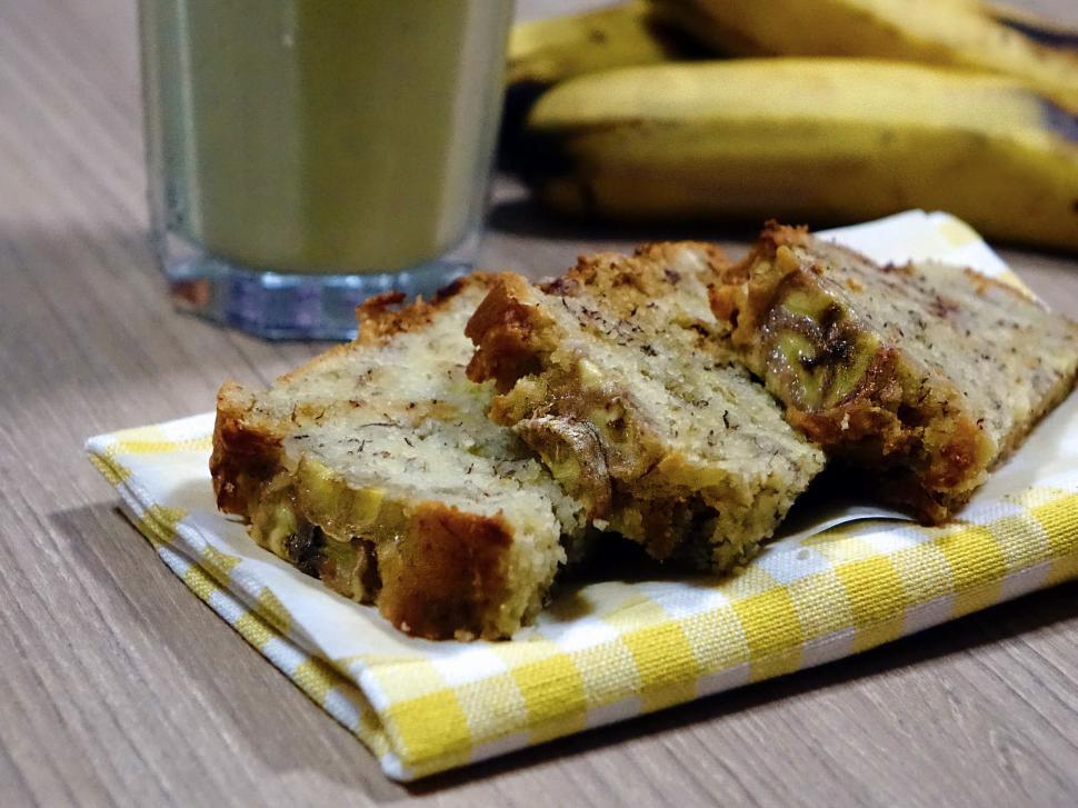 Free Image of Two Pieces of Food on Table 