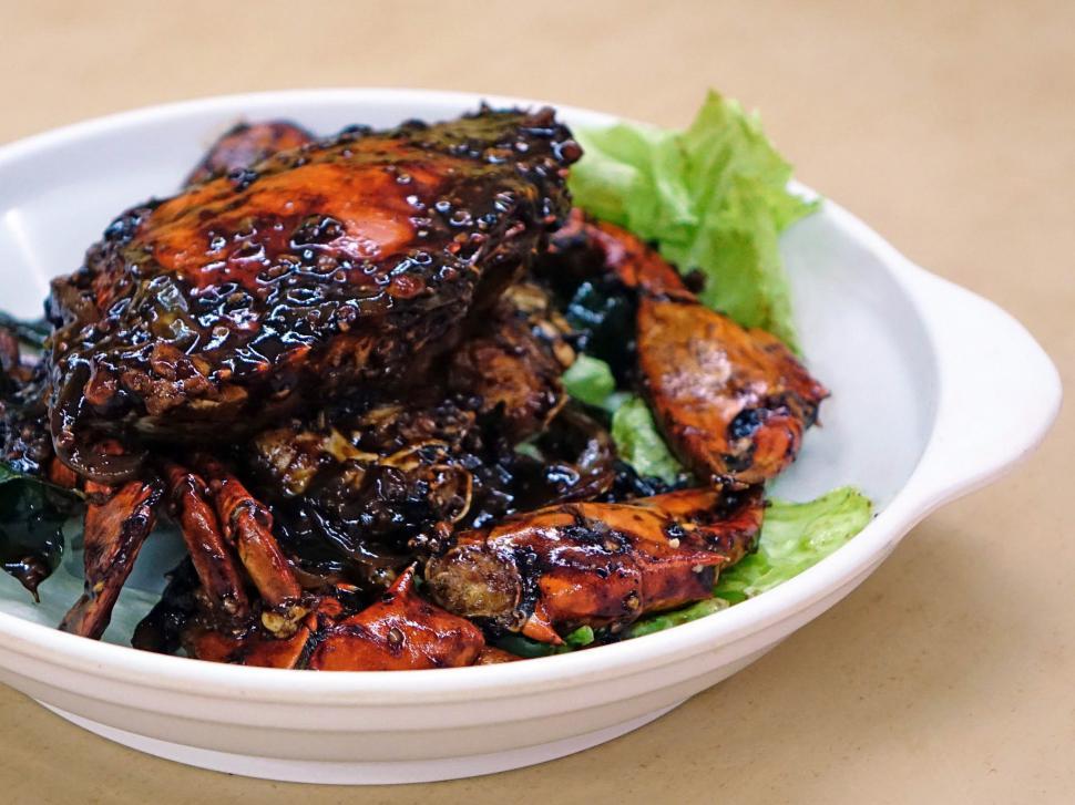 Free Image of Close Up of a Bowl of Food on a Table 
