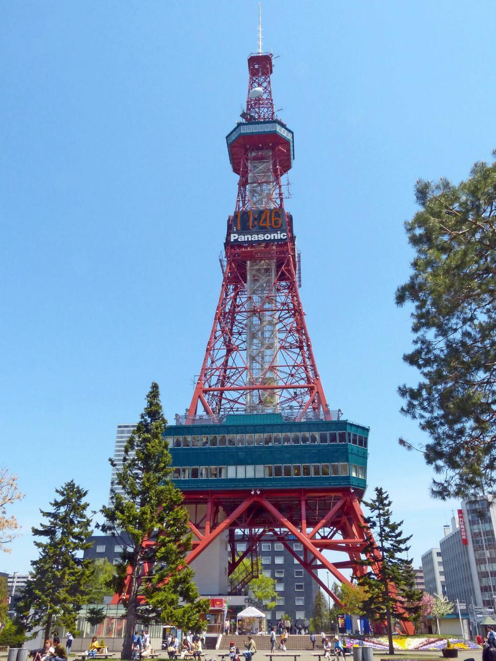 Free Image of Tower With Clock on Side 