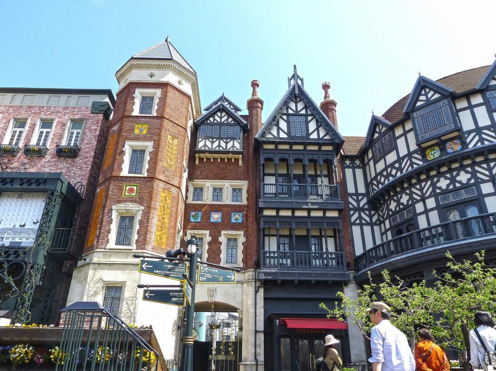 Free Image of Group of People Standing in Front of Building 