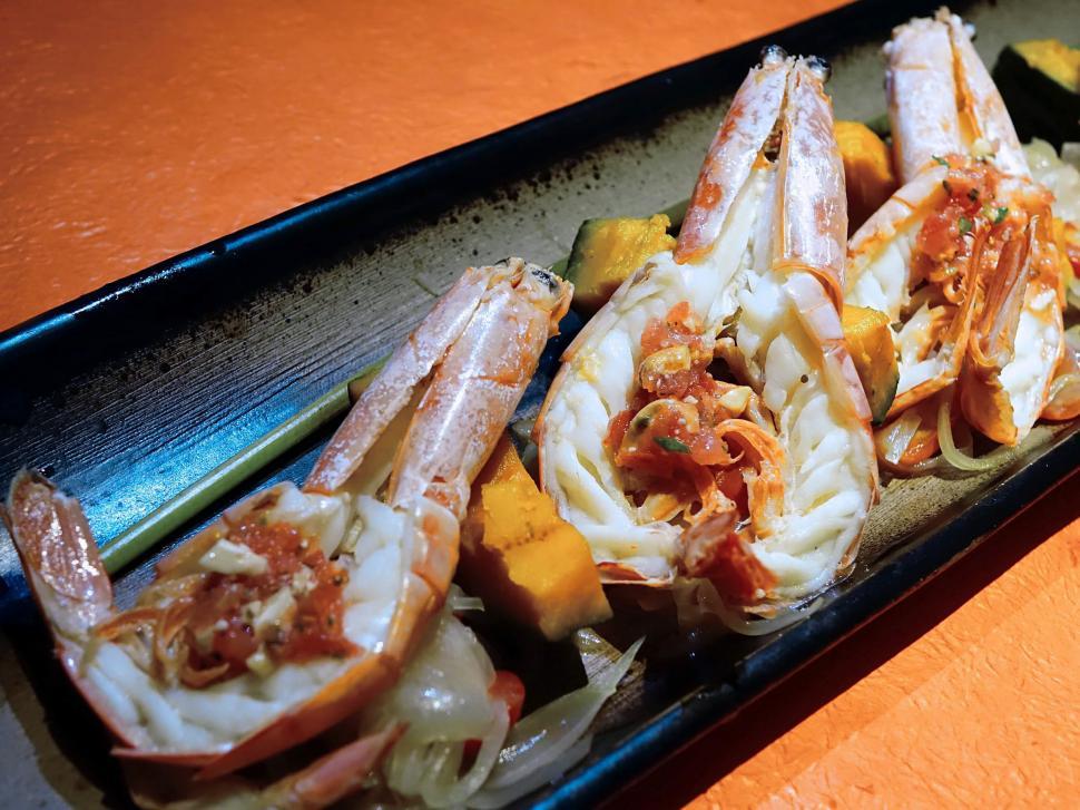 Free Image of Plate of Food on Table 
