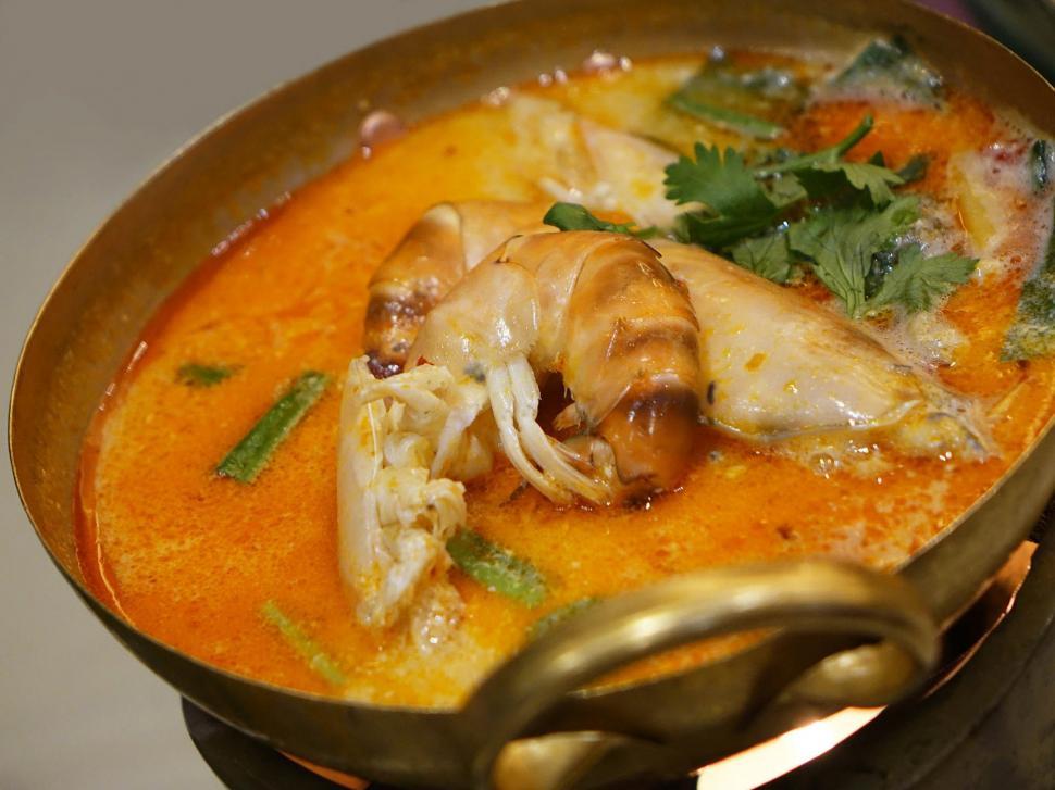 Free Image of Close Up of a Bowl of Food on a Table 