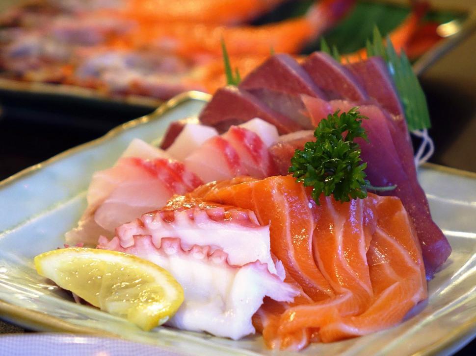 Free Image of Close Up of Plate of Food on Table 