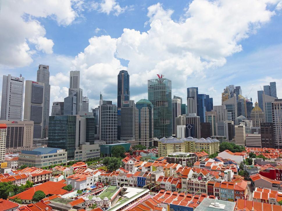 Free Image of Urban Skyline Dominated by Tall Buildings 