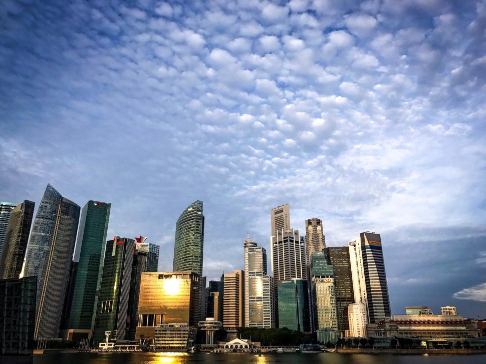 Free Image of City Skyline View From the Water 