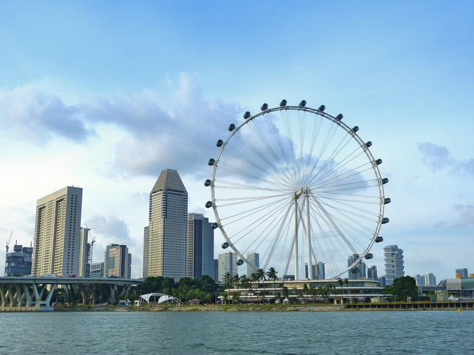 Free Image of Large Ferris Wheel in the Heart of the City 