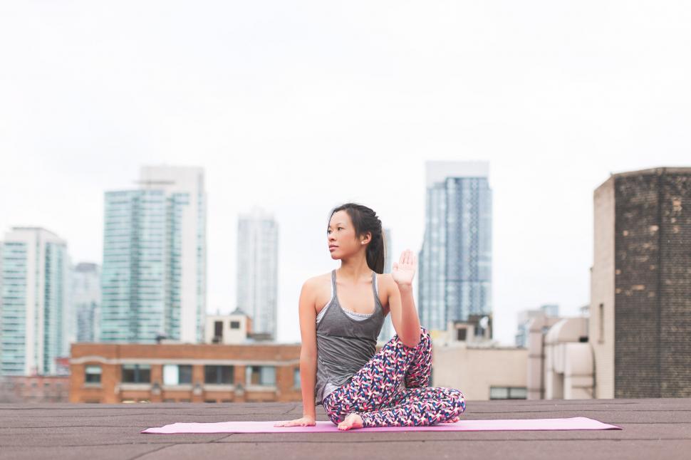 Free Image of Seated Spinal Twist Detox 