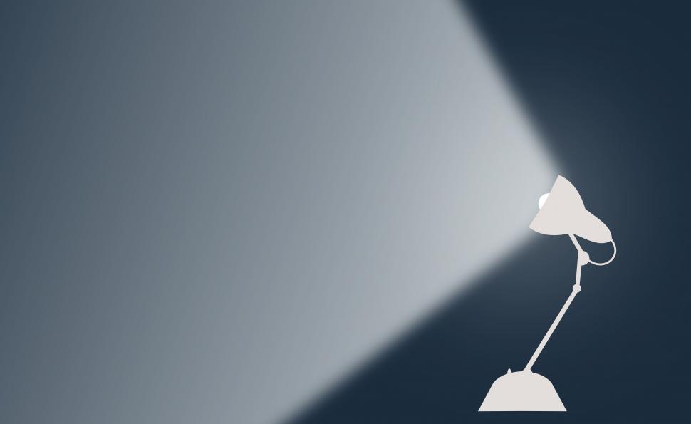 Free Image of Desk Lamp Casting Light - With Copyspace 