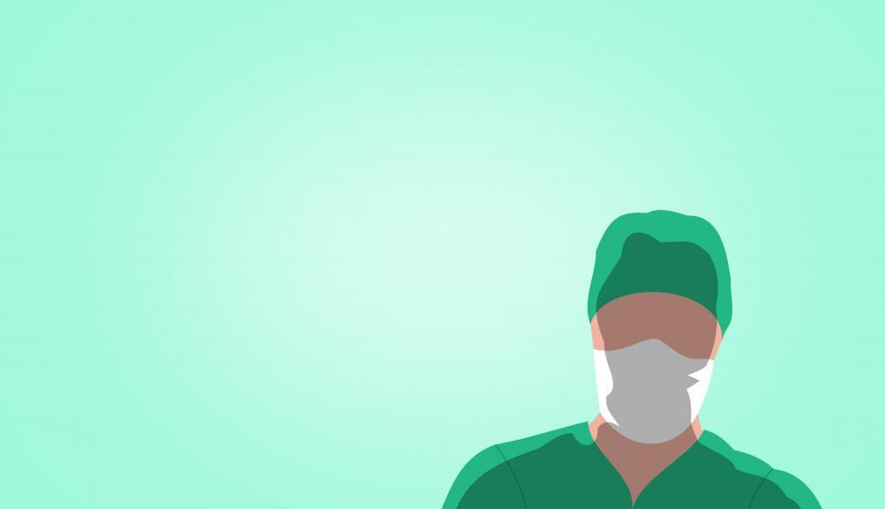 Free Image of Surgeon Silhouette - Image with Copyspace 