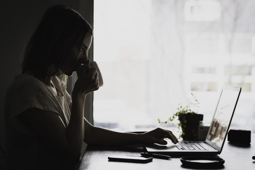 Free Image of Woman Working On Laptop 