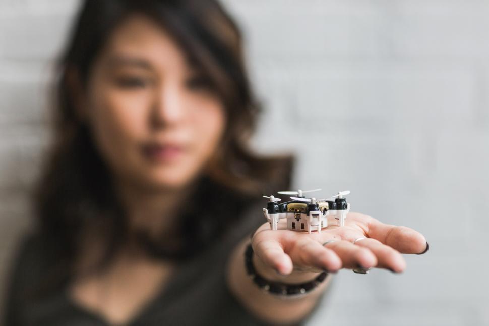 Free Image of Black Mini Drone With Camera 
