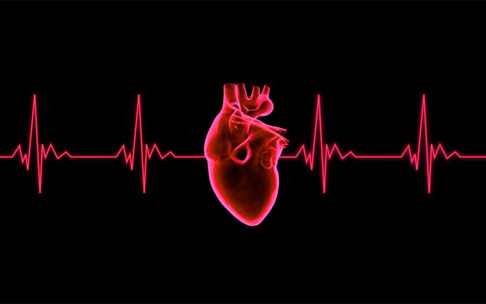 Free Image of Beating Heart - ECG Graph 