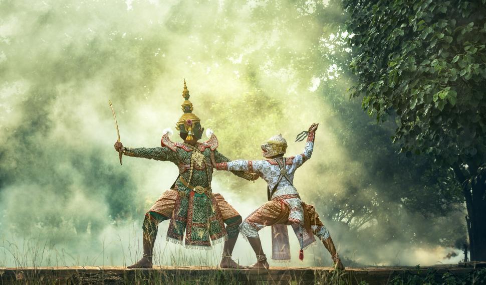 Free Image of Two Men Fighting Each Other 