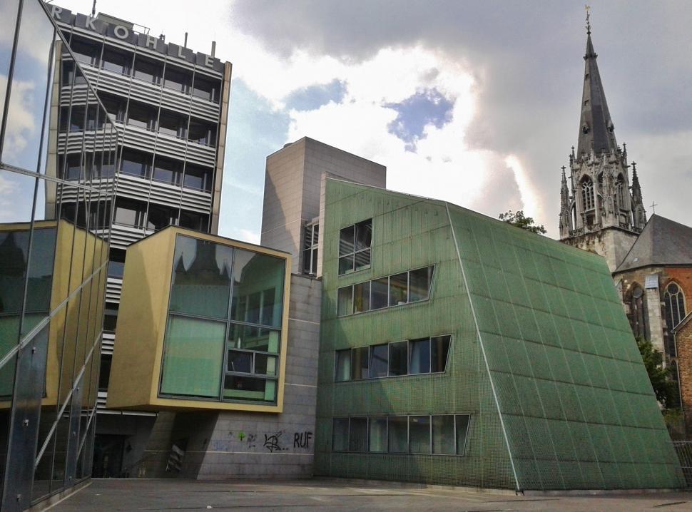 Free Image of Green Building With Steeple 