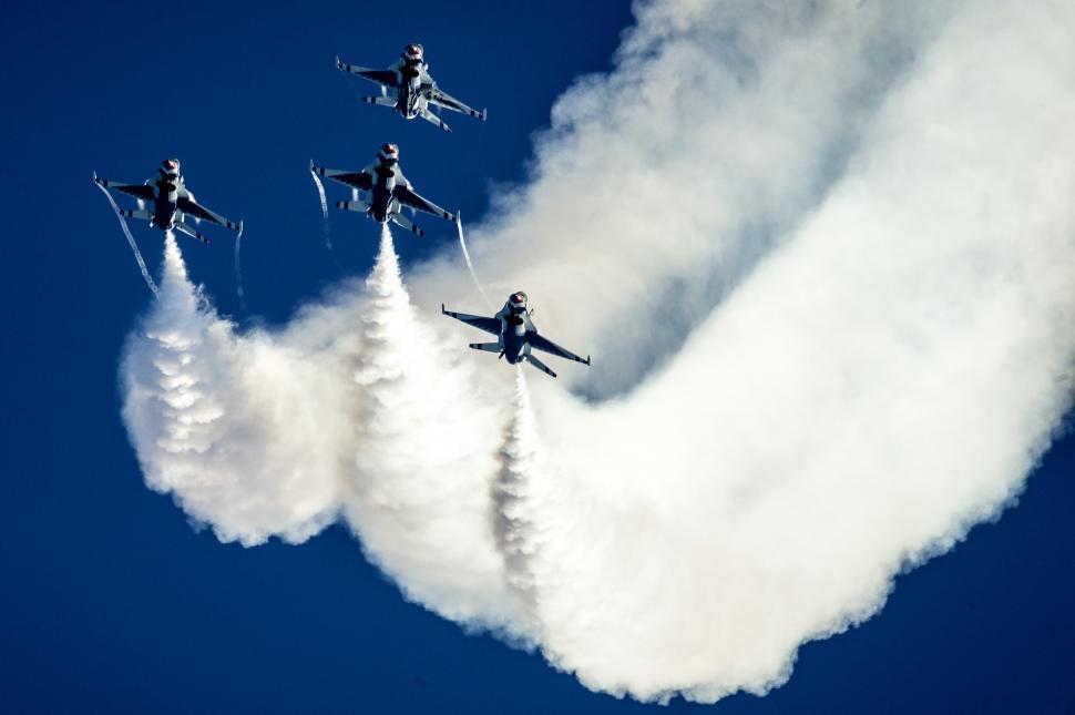 Free Image of Group of People Flying in the Air 