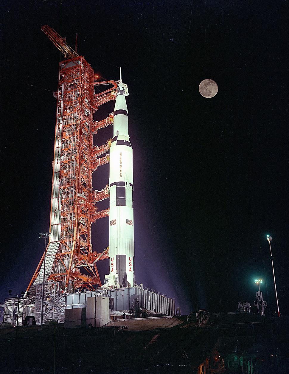 Free Image of Large White Rocket on Building 