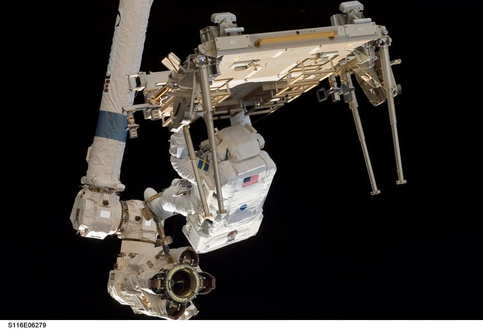 Free Image of Space Station Viewed From Space Shuttle 
