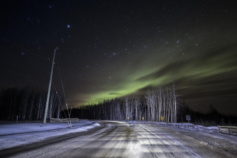 Free Image of Snow-Covered Road in Winter 