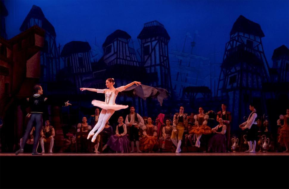 Free Image of Man and Woman Dancing on Stage 