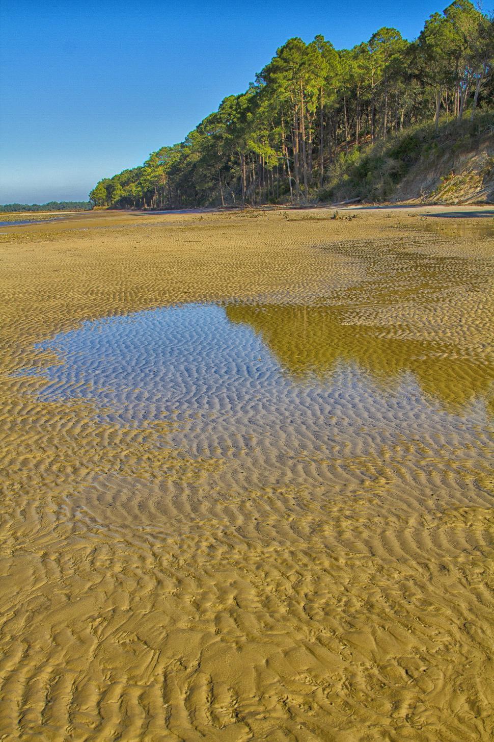 Free Image of Large Body of Water on Sandy Beach 