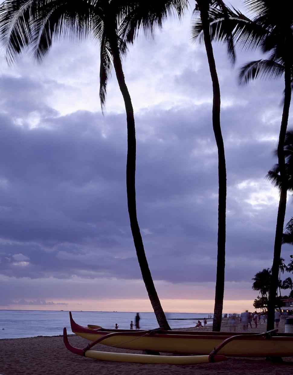 Free Image of Boats Resting on Sandy Beach 