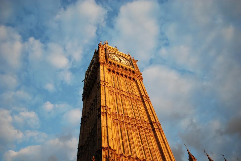 Free Image of The Big Ben Clock Tower Overlooking City of London 
