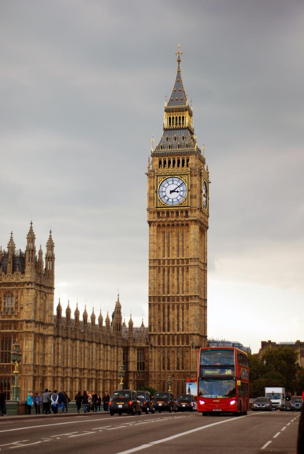 Free Image of Majestic Clock Tower Dominating Urban Landscape 