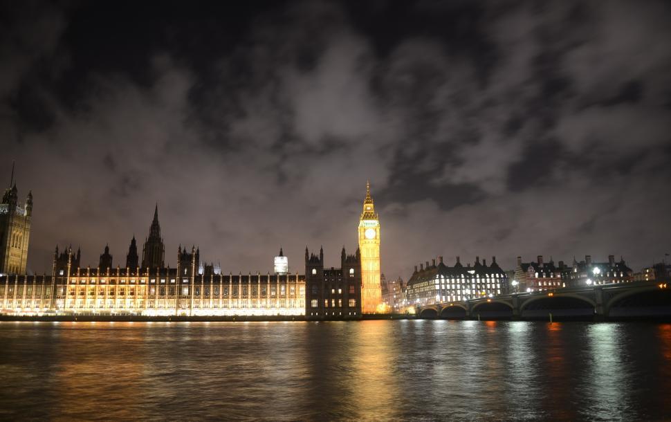 Free Image of The Big Ben Clock Tower Dominating the City of London 