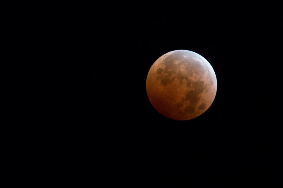 Free Image of Moon Shining in Dark Sky 