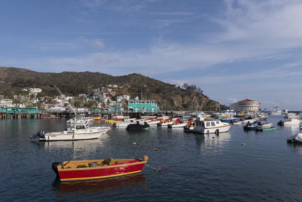 Free Image of Group of Boats Floating on Water 