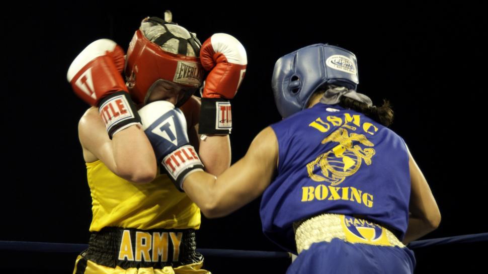 Free Image of Two Men Standing With Boxing Gloves 