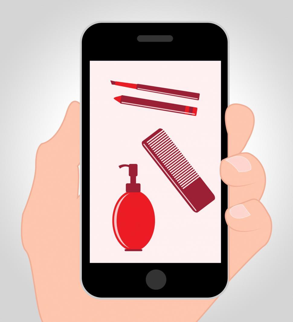 Free Image of Makeup Online Shows Internet Cosmetics 3d Illustration 