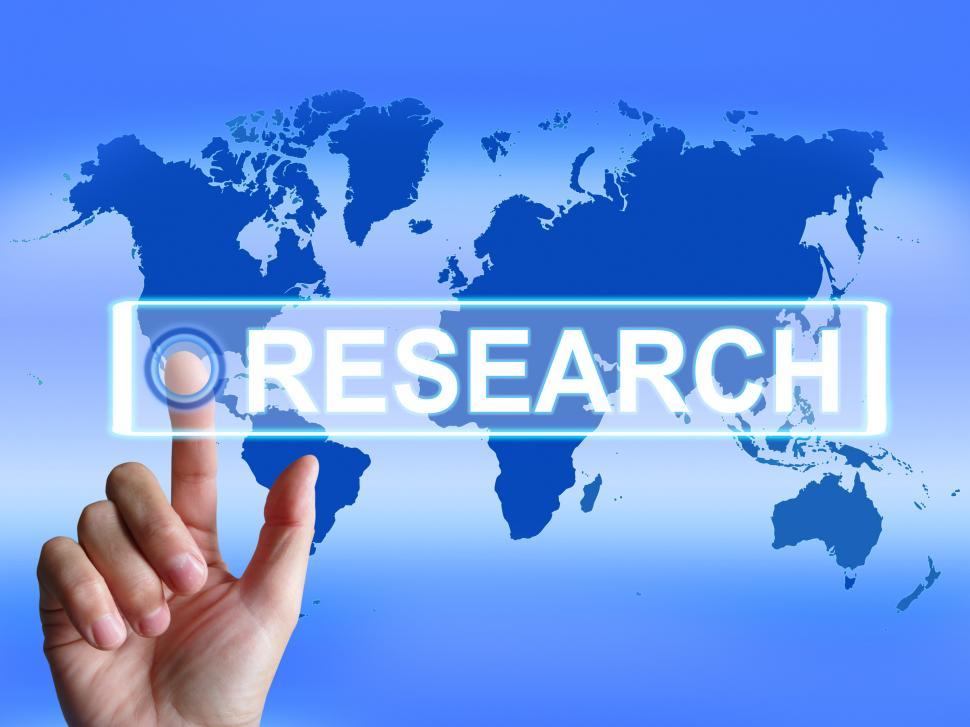 Free Image of Research Map Represents Internet Researcher or Experimental Anal 
