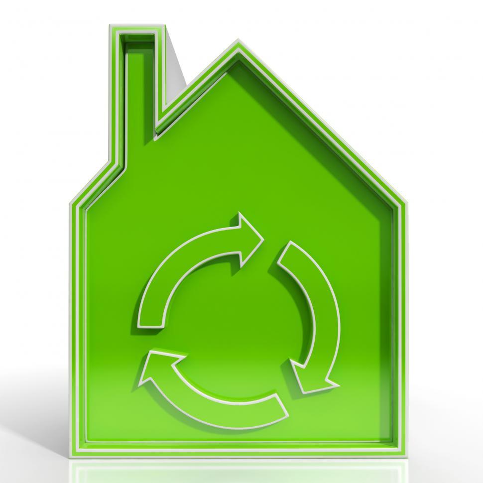Free Image of Eco House Showing Environmentally Friendly Home 