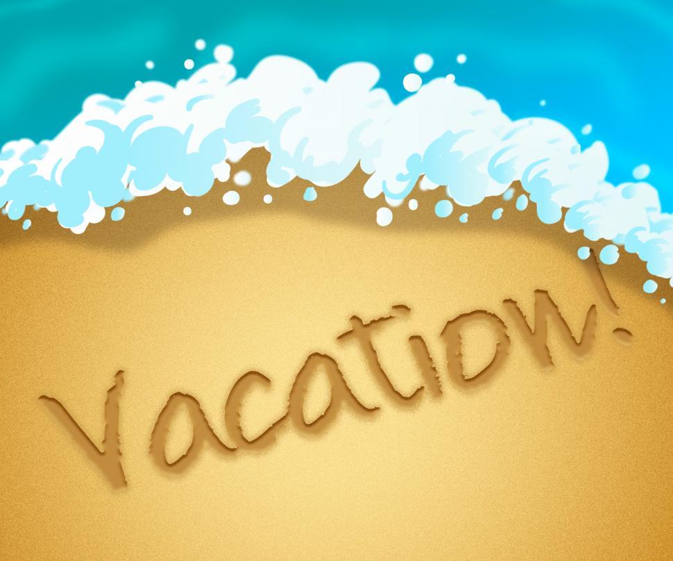 Free Image of Vacation Beach Indicates Getaway Holiday 3d Illustration 