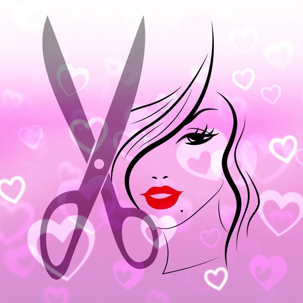 Free Image of Girls Haircut Means Young Woman Hair Beauty 