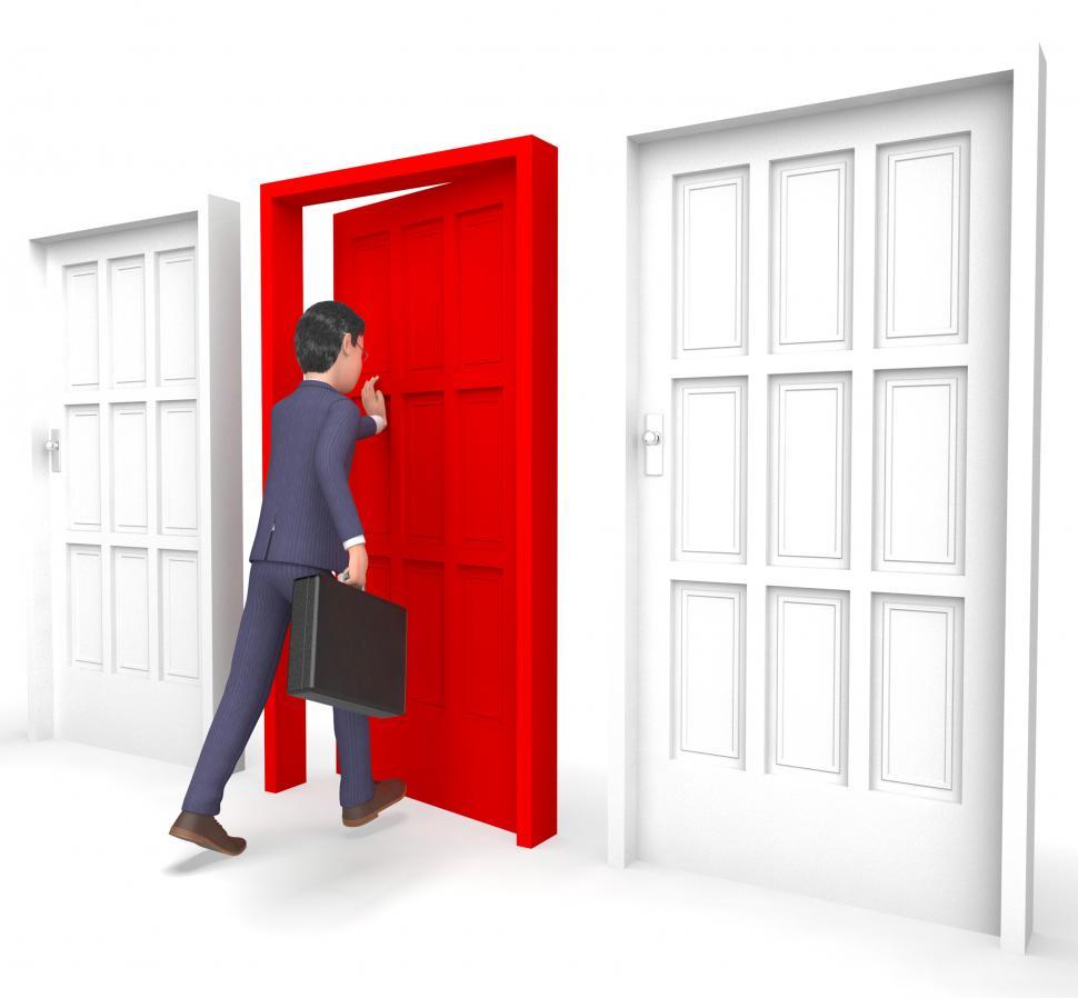 Free Image of Character Businessman Indicates Choices Entrepreneur And Way 3d  