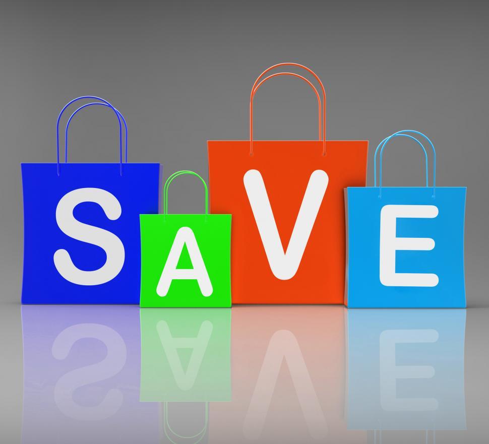 Free Image of Save Shopping Bags Show Promo and Buying 