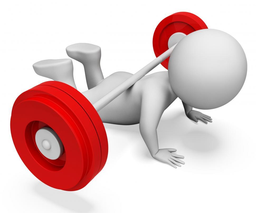Free Image of Weak Gym Indicates Bar Bell And Barbell 3d Rendering 
