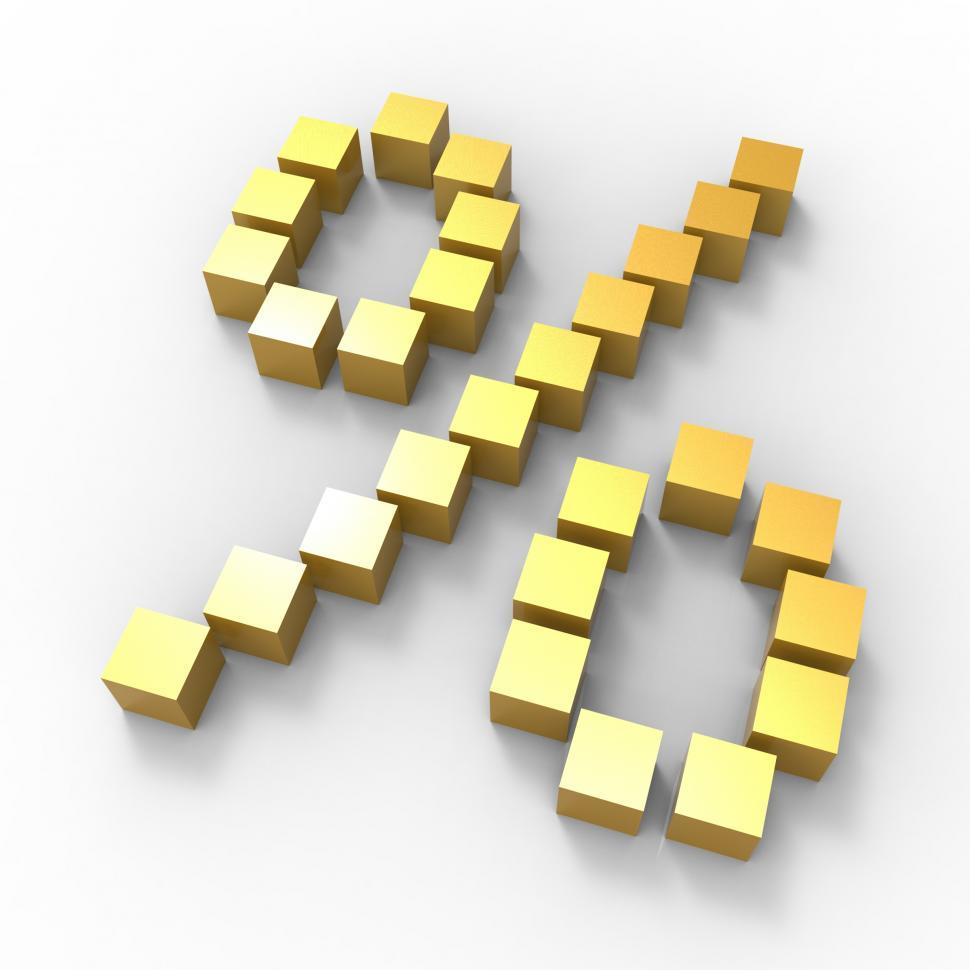 Free Image of Percent Sign Shows Discount Or Investment 