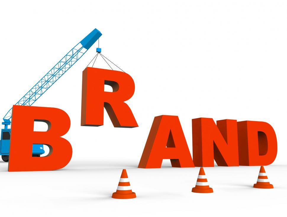 Free Image of Build Brand Represents Company Trademark 3d Rendering 