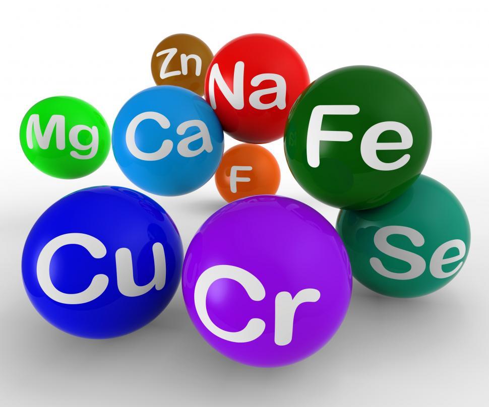 Free Image of Chemical Symbols Showing Chemistry And Science 