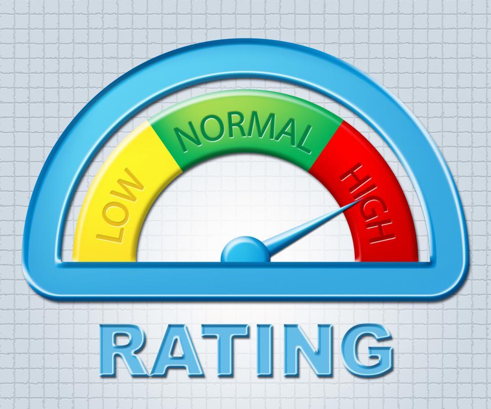 Free Image of High Rating Indicates Percentage Dial And Excess 