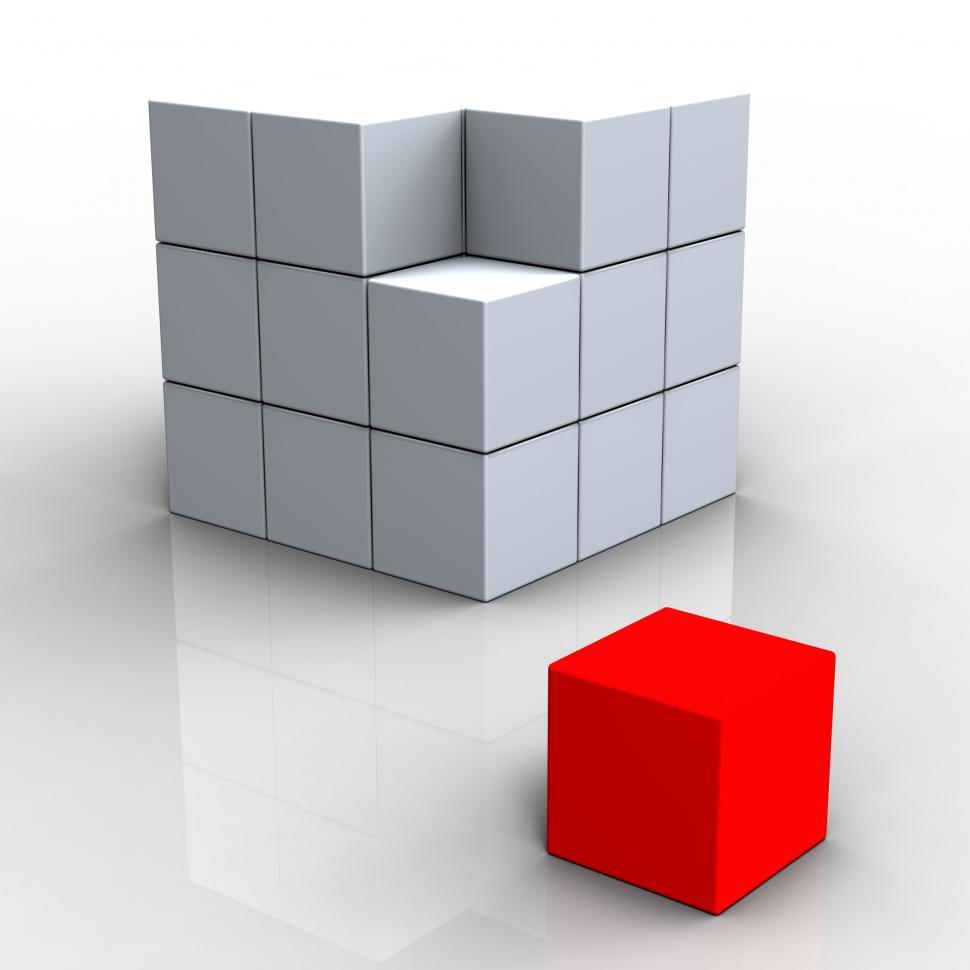 Free Image of Different Block Shows Standing Out 