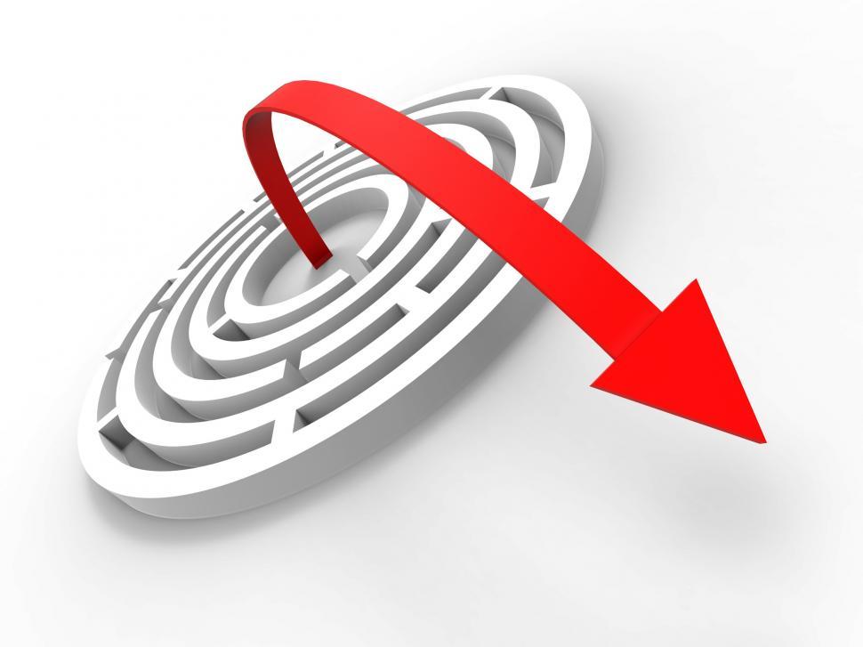 Free Image of Freedom From Maze Showing Puzzle Solved 