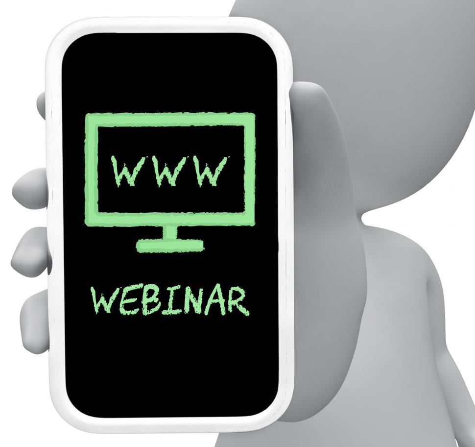 Free Image of Webinar Online Means Web Skills 3d Rendering 