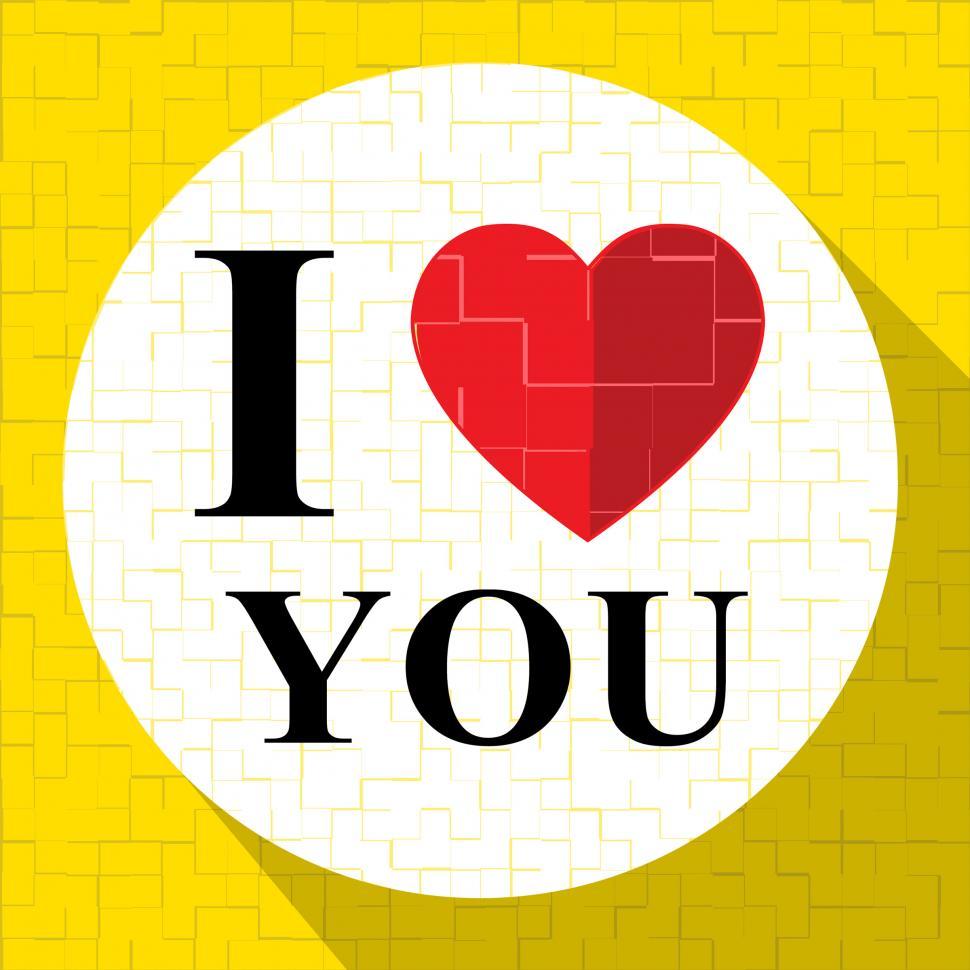 Free Image of Love You Represents Loving Your Passionate Heart 